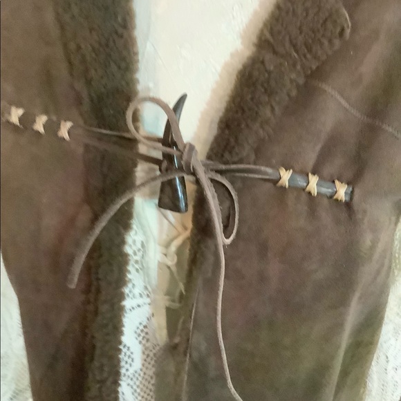 Ralph Lauren Lamb fur long vest - Picture 2 of 9